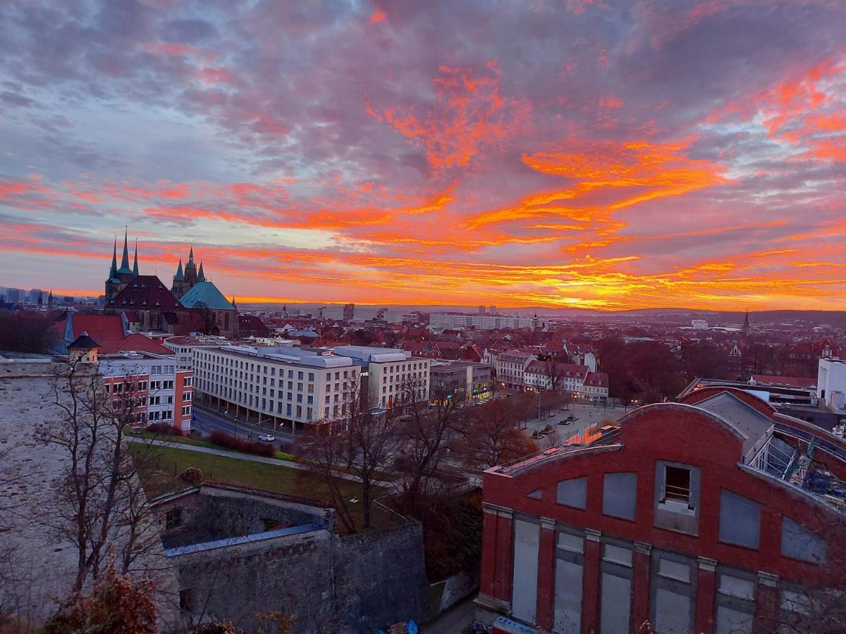At The Top - Penthouse Ueber Den Daechern Der Stadt Erfurt Esterno foto