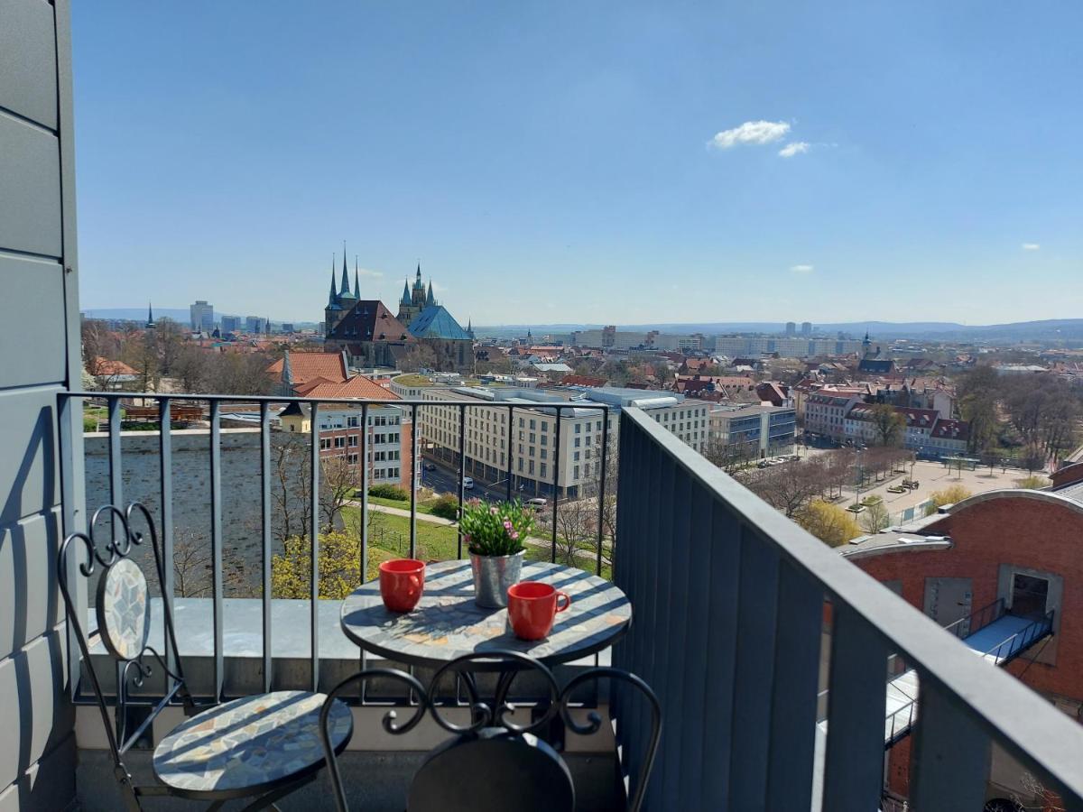 At The Top - Penthouse Ueber Den Daechern Der Stadt Erfurt Esterno foto
